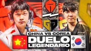 KOREA vs CHINA LOL EN SU MÁXIMO NIVEL // GEN G vs TES | MSI 2024