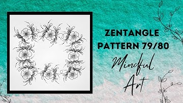 Zentangle Pattern 79/80 Mindful Art Easy #zentangle #zentanglepatterns #zentangleart #mindfulart