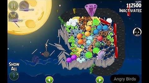 My First Custom Level in Angry Birds Space!