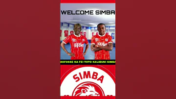 WAMEKWISHA TAZAMA WACHEZAJI WAPYA WA SIMBA MOFOSSE NA FEI TOTO WAMTAMBULISHA 