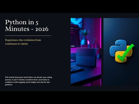 The Only Python Intro You Need. (5 Minute Micro-Lesson) 2026 | The 5-Minute Python Programmer