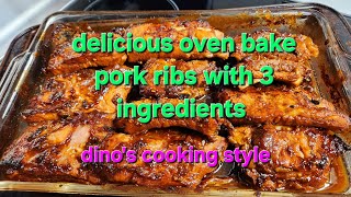 Delicious pork ribs only 3 ingredients #viral#viral #trending