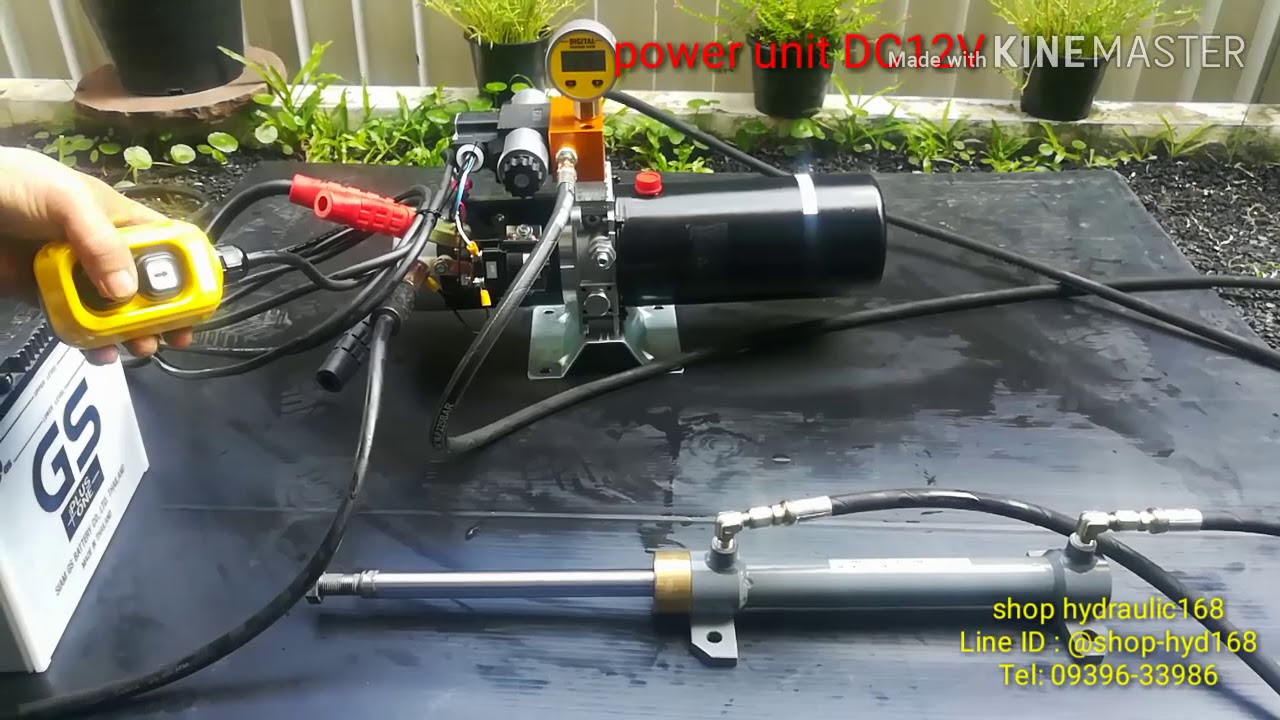 Hydraulic pump DC12V YouTube