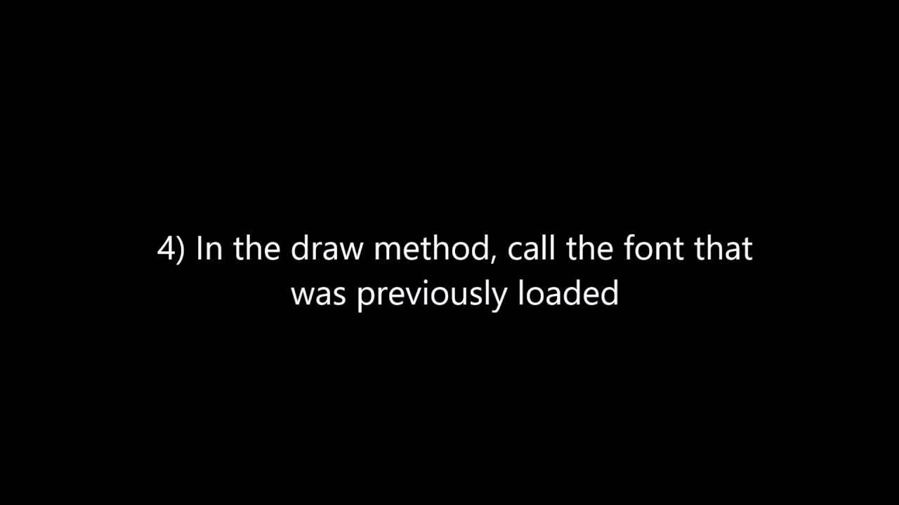 How to load custom font into processing 2.0+ - YouTube