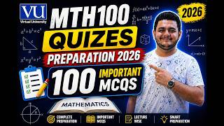 MTH100 Quiz 1 Preparation | 100 MCQs | Virtual University 2026