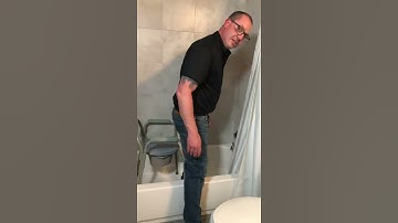 3 - in - 1 bedside commode in tub