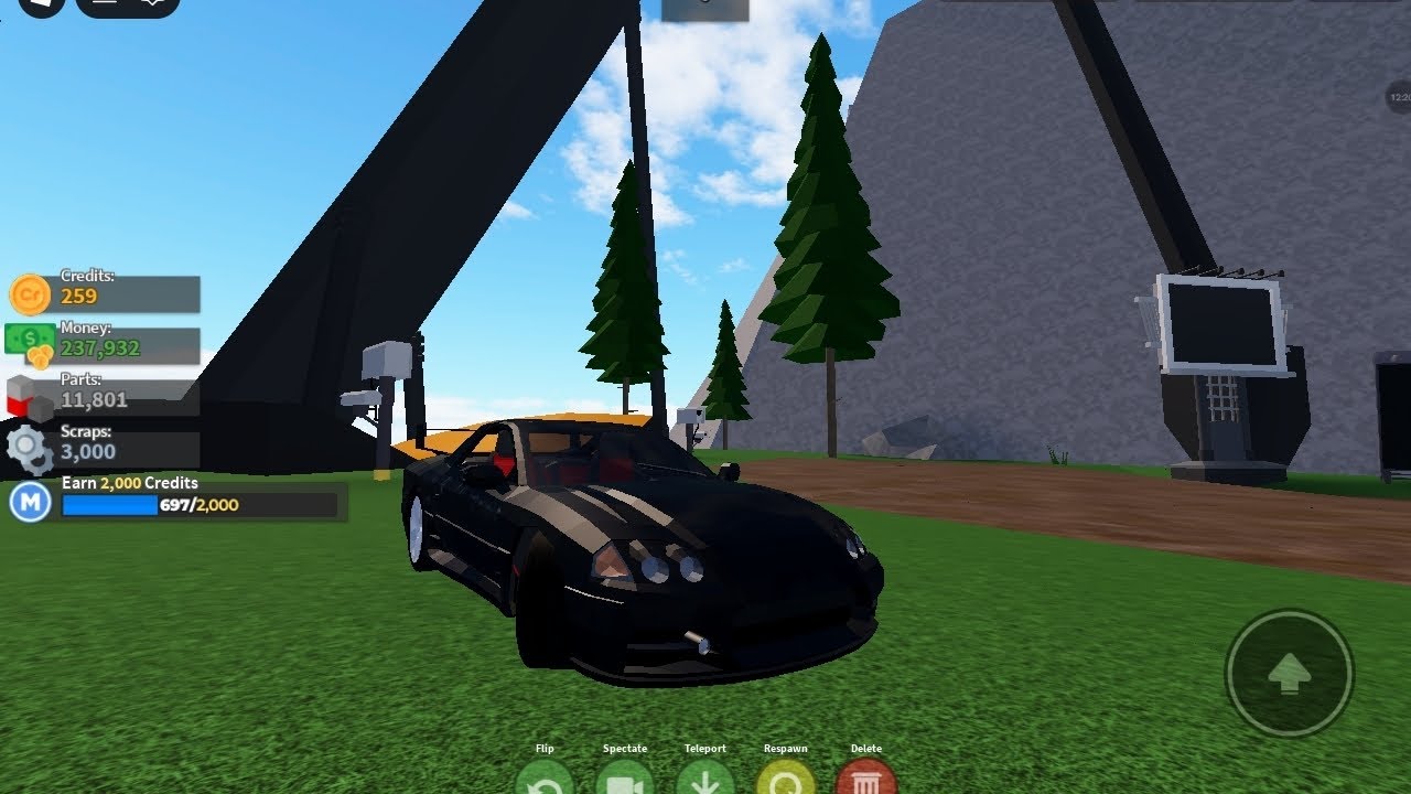 Driving with my Mitsubishi on a mountain in car crushers 2 