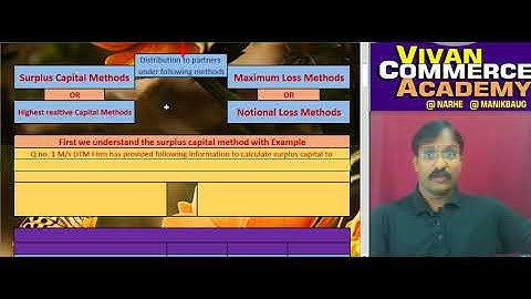 Piecemeal Distribution of cash ( surplus capital method )  for F.Y.B.com Pune univrsity