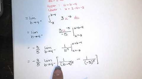 33. Improper Integrals - Part 5 - Evaluating an Improper Integral (Infinite Discontinuity)