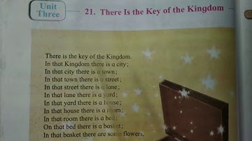 Class-3 | 21. There Is the Key of the Kingdom | for recitation purpose | English |