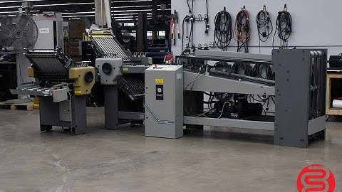 Baum 2020 Continuous Feed Paper Folder w/ 8 Page Unit and Mobile Delivery