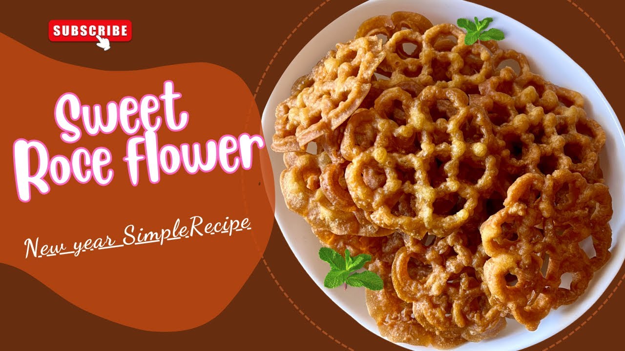 గుడ్డు వేయకుండా తియ్యగా కరకరలాడే గులాబీ పువ్వులు | Rose cookies | new year special | Eggless cookies