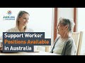 Recruitment opportunity for support workers to work in australia  joblink international