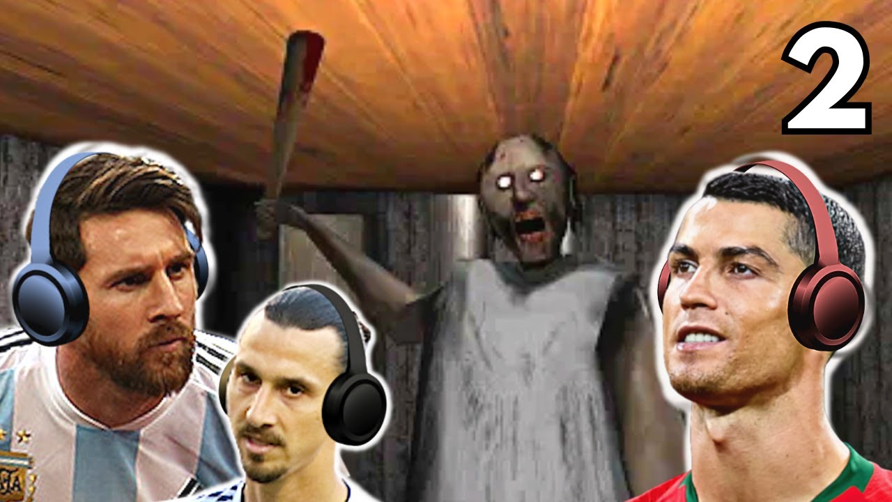 Messi & Ronaldo play GRANNY with Zlatan & Maguire!