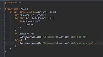 Bilangan Prima Java - Membuat List Bilangan Prima dan Mengecek Bilangan Prima