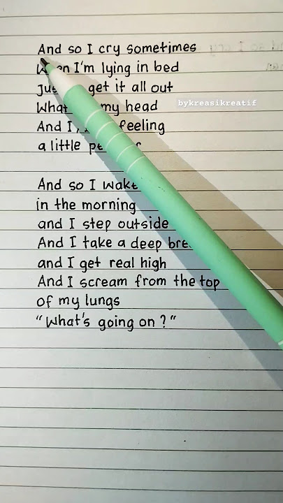 Let's sing and learn English : What's Up? (2) | By : 4 Non Blondes #shorts