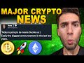 This is VERY BULLISH for Bitcoin... (Breaking Crypto News)