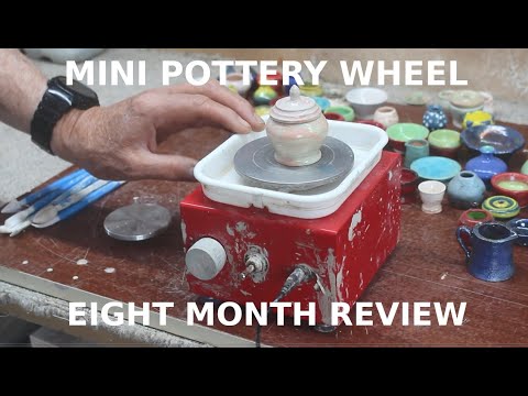 Mini pottery wheel from Amazon review.