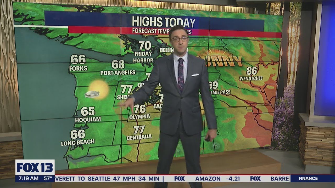 High temperatures in the 70s with mostly sunny skies this weekend - YouTube