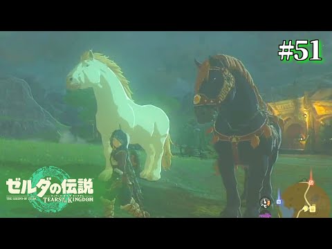 【ゼルダの伝説　ティアーズ オブ ザ キングダム #51】でっっっっっっっっかい白馬！　と前作の黒馬【隼川ミユキ】