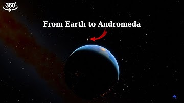 360° 4K From Earth to Andromeda Journey.
