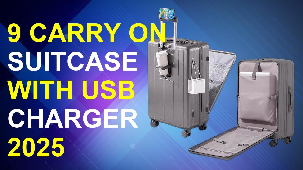 9 Carry On Suitcase With Usb Charger 2025 | Usb Charging Carry On