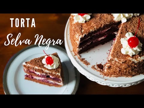 Video: Tarta De Chocolate Con Crema Y Cerezas