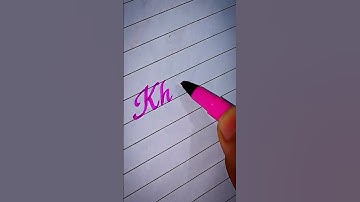 Writing a name "Khushi" | Calligraphy | Handwriting