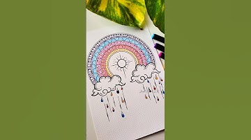 Easy and beautiful mandala art 😍😮 #art #shortsvideo #shortsfeed #mandala #drawing #trending