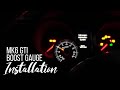 VW MK6 GTI Boost Gauge Install Steering Column Mount MKVI 2010-2014