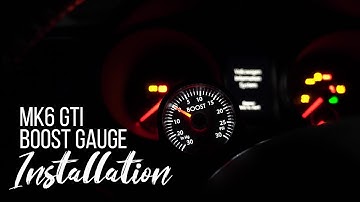 VW MK6 GTI Boost Gauge Install Steering Column Mount MKVI 2010-2014