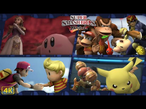 Super Smash Bros. Brawl: Subspace Emissary ⁴ᴷ Full Playthrough (100% All Treasures, Hard Mode) 2P