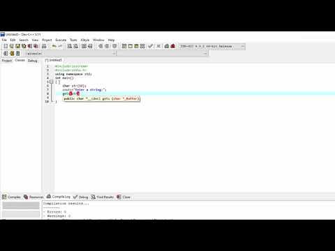 c++ code to accept and display a string
