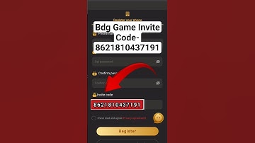 Bdg game invite code | bdg game ka invite code kya hai | bdg game referral code#bdggameinvitecode