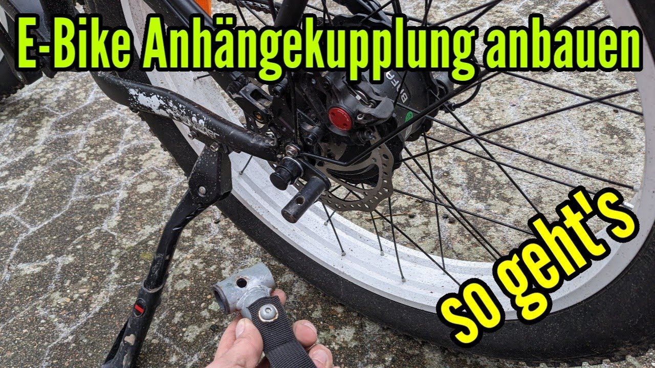 E-Bike Anhängerkupplung montieren universal Anhängerkupplung für Fahrrad  Anhänger anbauen 