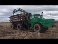KIROVEC K-700A traktor fa fuvarozás.