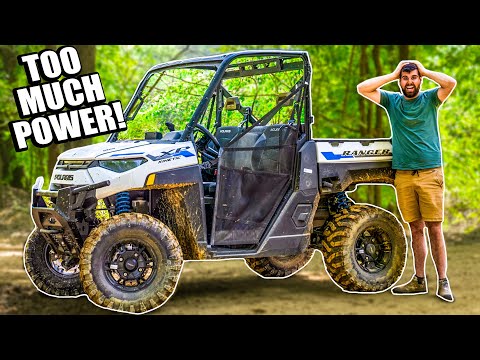 ELECTRIC Polaris Ranger Kinetic | STUPID FAST *MUD BASH*