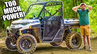 ELECTRIC Polaris Ranger Kinetic | STUPID FAST *MUD BASH*