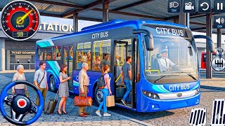 Euro Bus Transport Driving Sim: City Transport Pick & Drop Missions Game - android gameplay screenshot 3