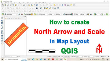How to Add North Arrow, Scale and Label on a Map in QGIS//Map Layout 3