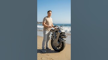Elon Musk Rides a Futuristic One-Wheel Electric Bike | AI Concept Revolution