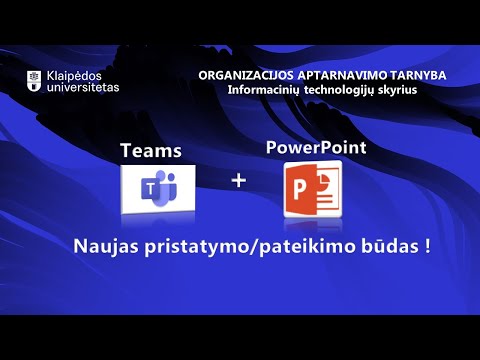 Teams+PowerPoint naujas pristatymo būdas