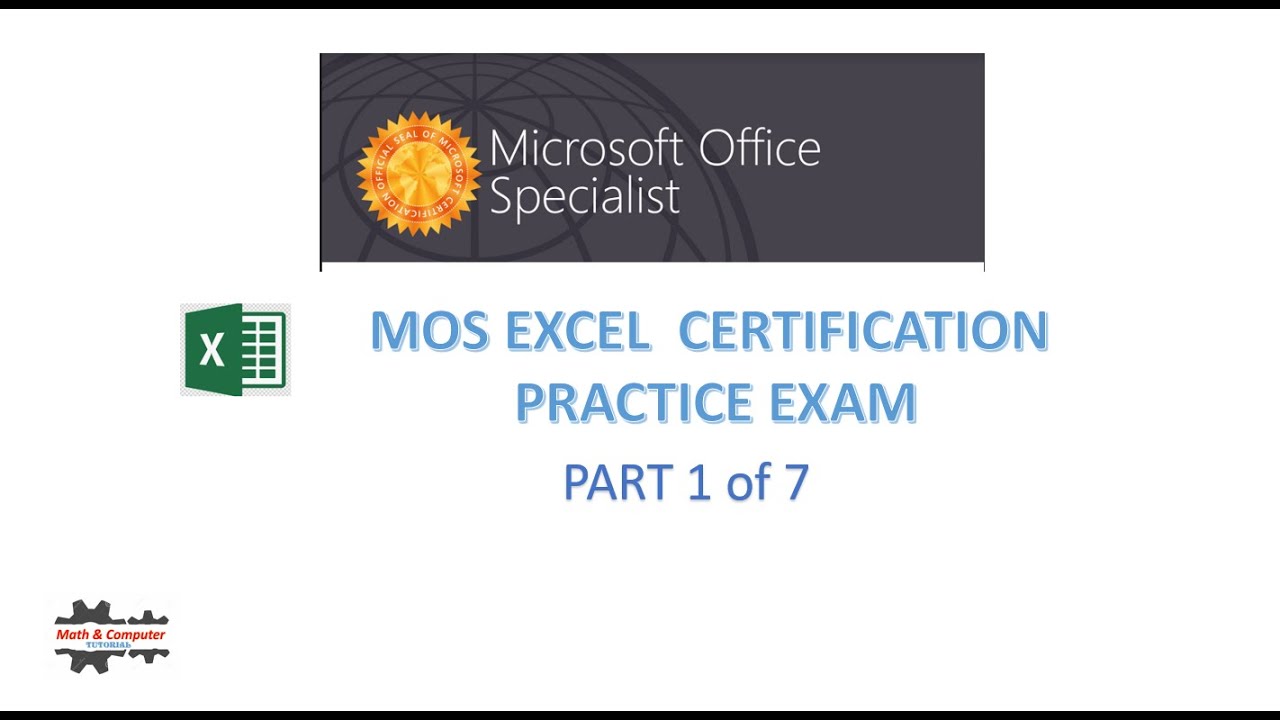 microsoft excel associate certification