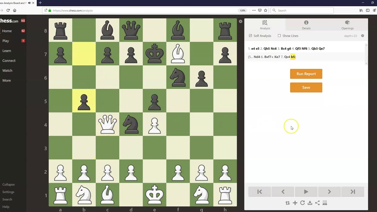 King's Pawn Opening: Wayward Queen Attack, 2Nc6, By Chess Nuts