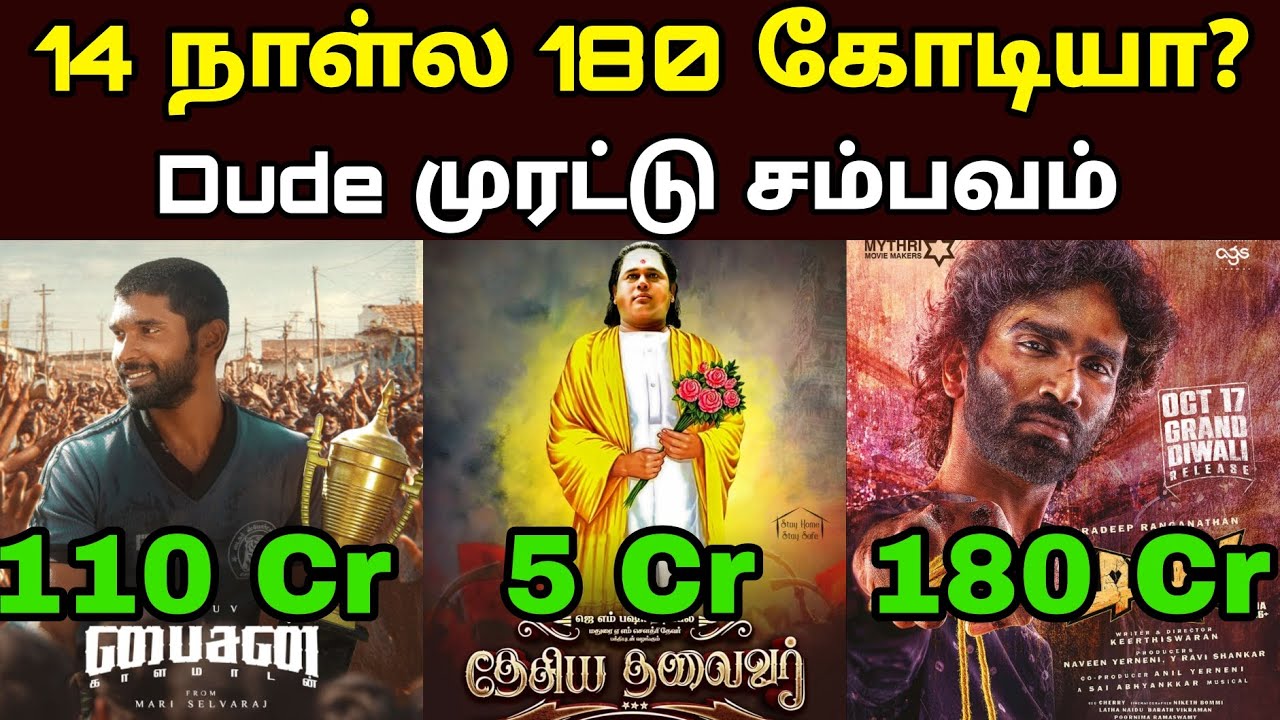 🔥 Dude vs Bison – 14th Day Box Office Collection | யாரு Win பண்ணாங்க? 