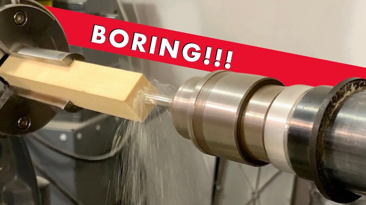 BORING! Pen Blanks on Lathe: Two Methods, One Stinks!