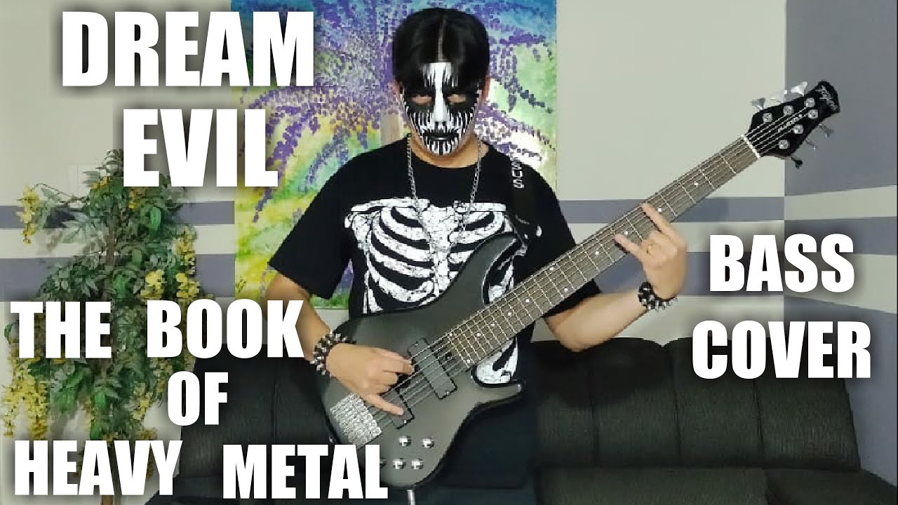 DIA DO ROCK, DREAM EVIL, THE BOOK OF HEAVY METAL BASS COVER COSPLAY 