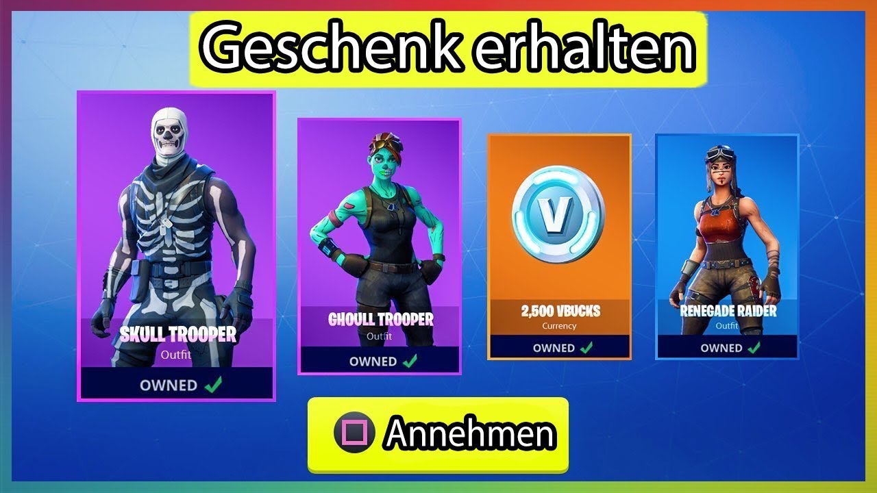 Wie Verschenkt Man Skins In Fortnite