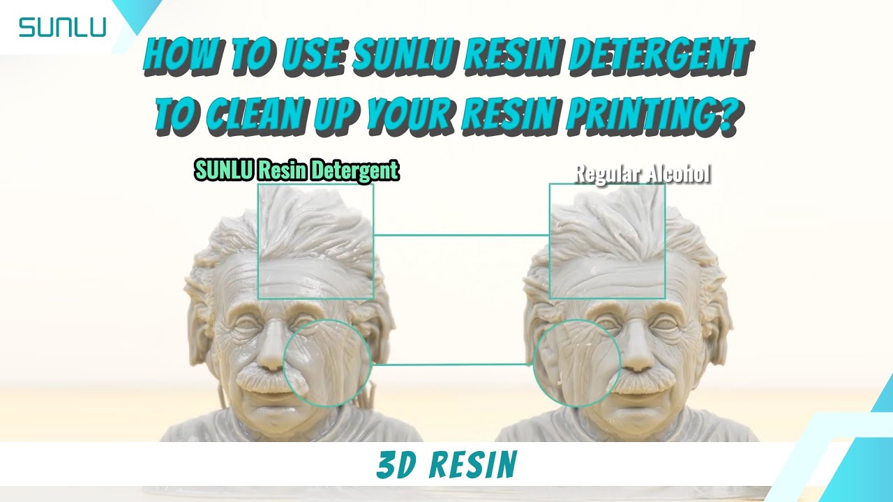 How to Use SUNLU Resin Detergent to Clean Up Your Resin Printing?