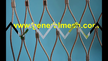 Generalmesh Stainless Steel Wire Rope Mesh Facade Cladding, x- Tend Architectural Mesh Netting